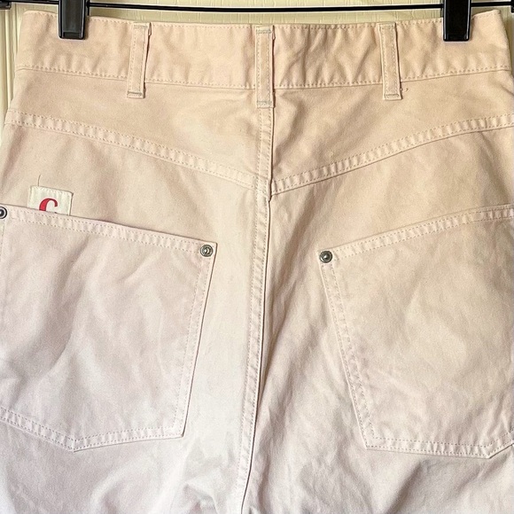 Chimala Canvas Work Pants Japanese Cotton Straight-Leg Baby Pink 26 EUC - Picture 7 of 8